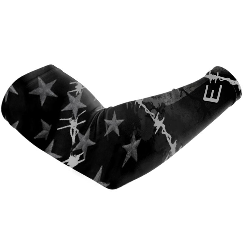 barbed wire usa flag arm sleeve 750607