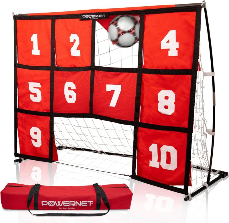 powernet numbered soccer target goal 386795